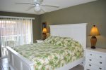 Beautiful Master Bedroom with King Bed and Private Entrance to Balcony